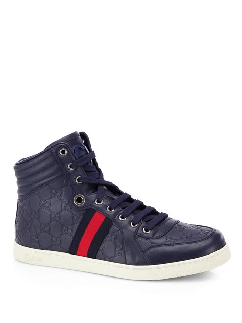 gucci shoe blue|gucci guccissima men's shoes.